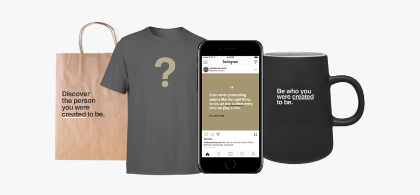 Example Merchandise Using Who I Am Brand Resources - Coffee Cup, HD Png Download