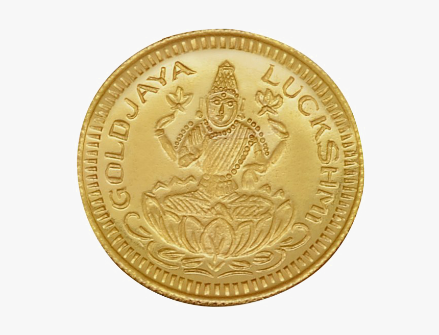 Lakshmi Gold Coin Png Image Background - Transparent Background Gold Coin Png, Png Download