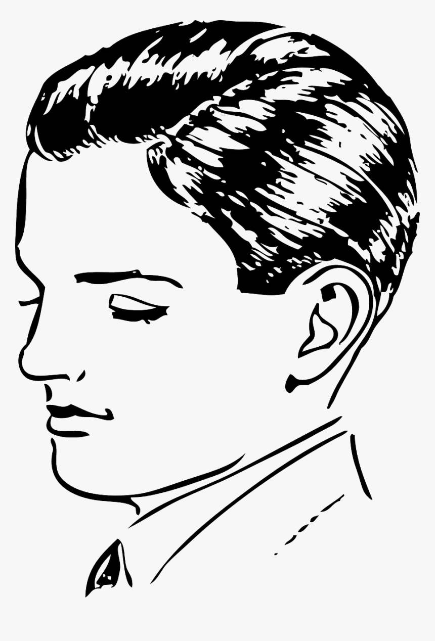 Drawing Of A Boy Head, HD Png Download