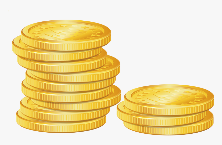 Gold Coins Vector Png, Transparent Png