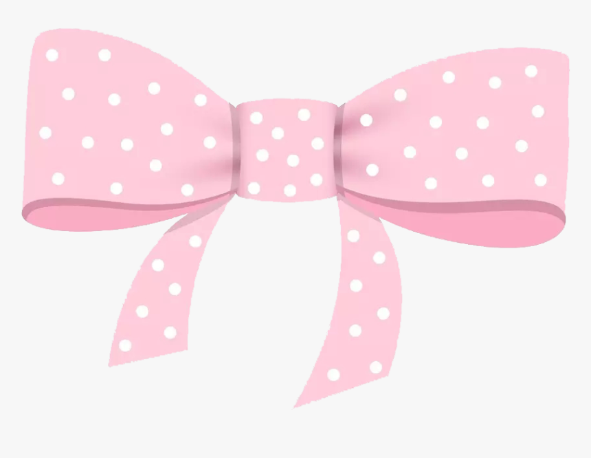 Pink Tie Bowknot Necktie Bow Free Transparent Image - Polka Dot, HD Png Download