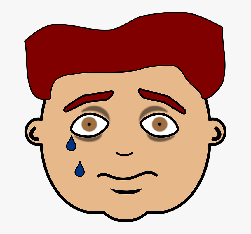 People Clipart Sad - Sad Face People Clipart, HD Png Download