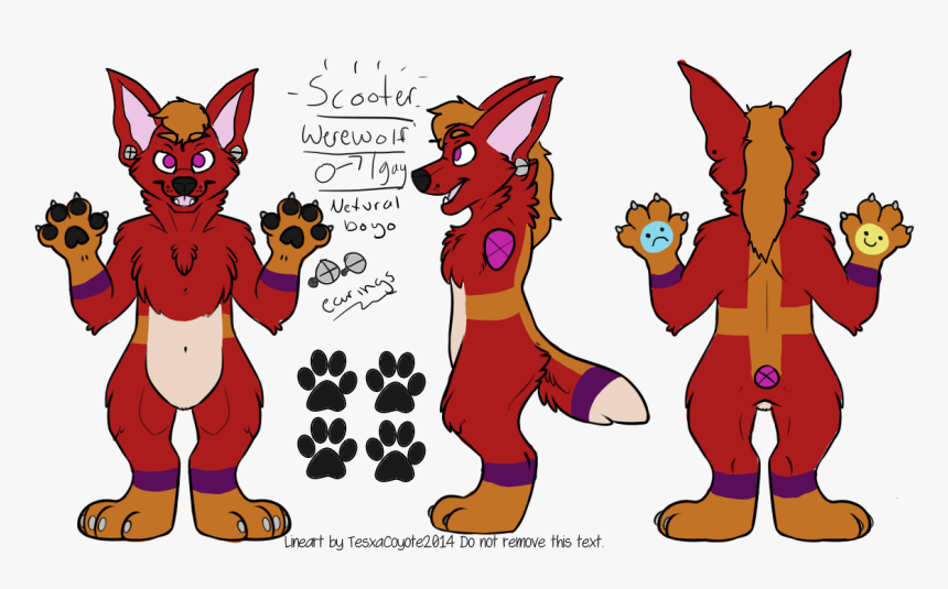 Fursona Ref Sheet, HD Png Download