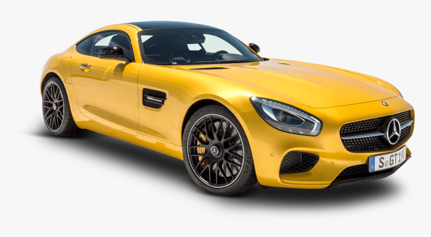 Yellow Mercedes Amg Gt Solarbeam Car Png Image Purepng - Mercedes Benz Amg Png, Transparent Png
