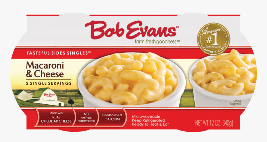 Bob Evans Macaroni And Cheese Two Singles - Bob Evans Mac And Cheese Cups, HD Png Download