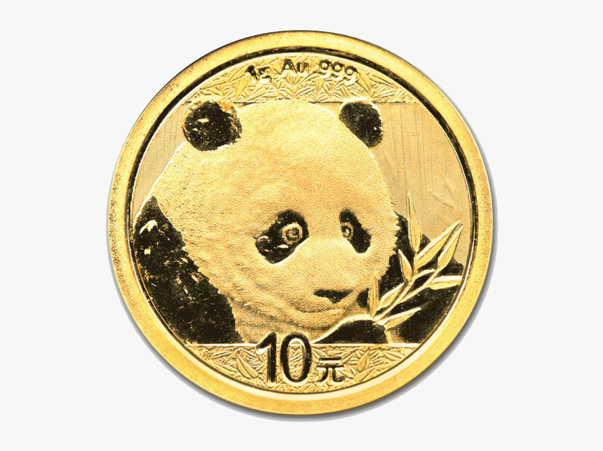 2018 China Panda Gold Coin 1g Outer - Chinese Panda Gold Coin 2018, HD Png Download
