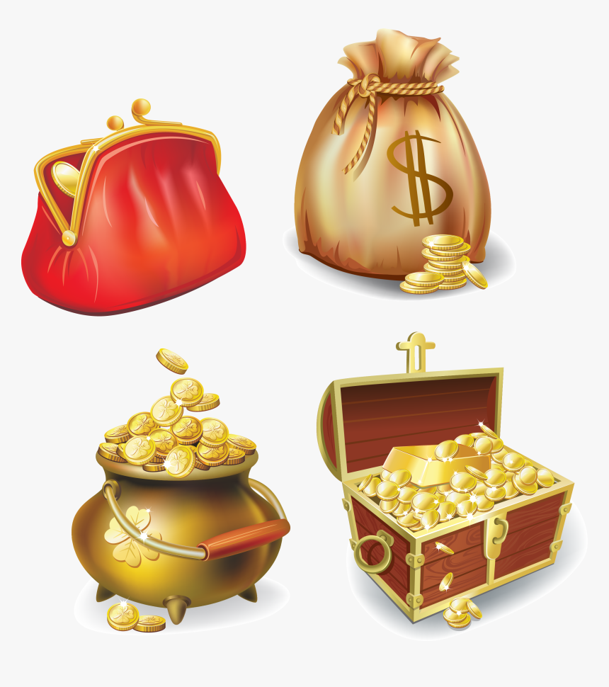 Gold Coin Icon - Pot Of Gold Coin, HD Png Download