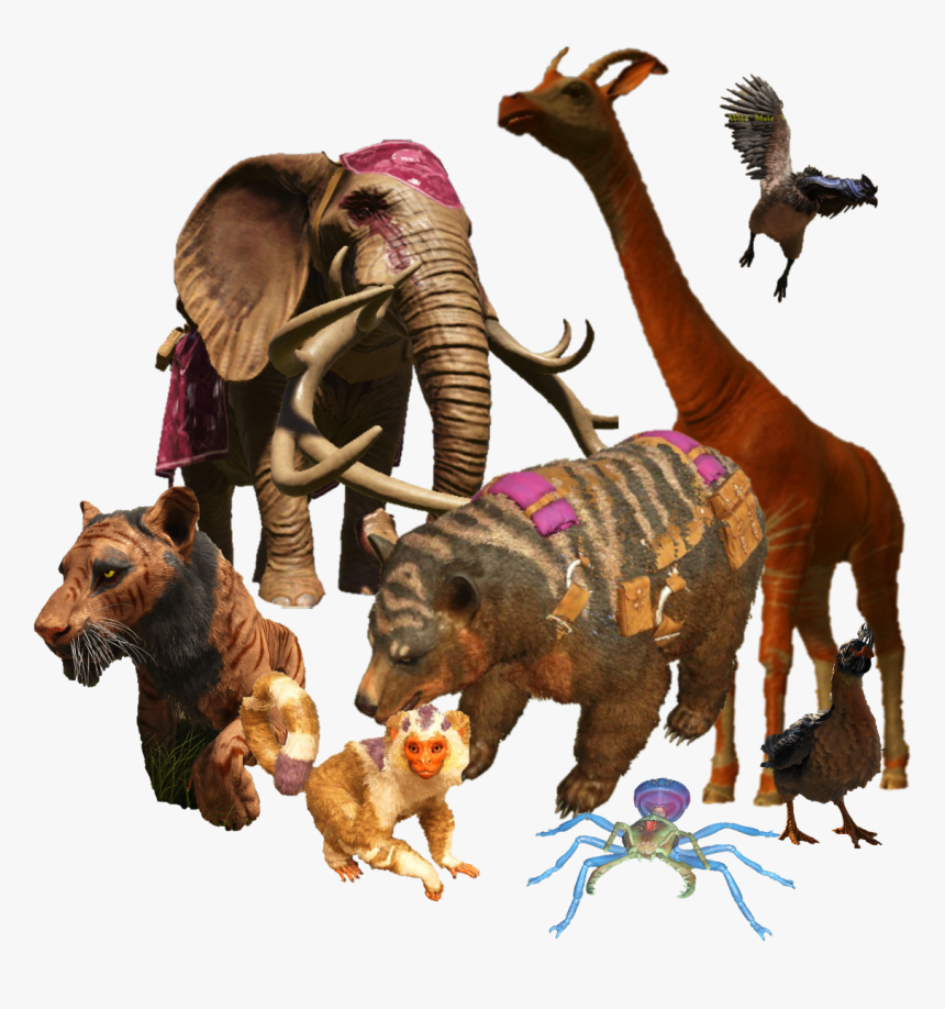 Animal - Elephant With Large Tusk Png, Transparent Png