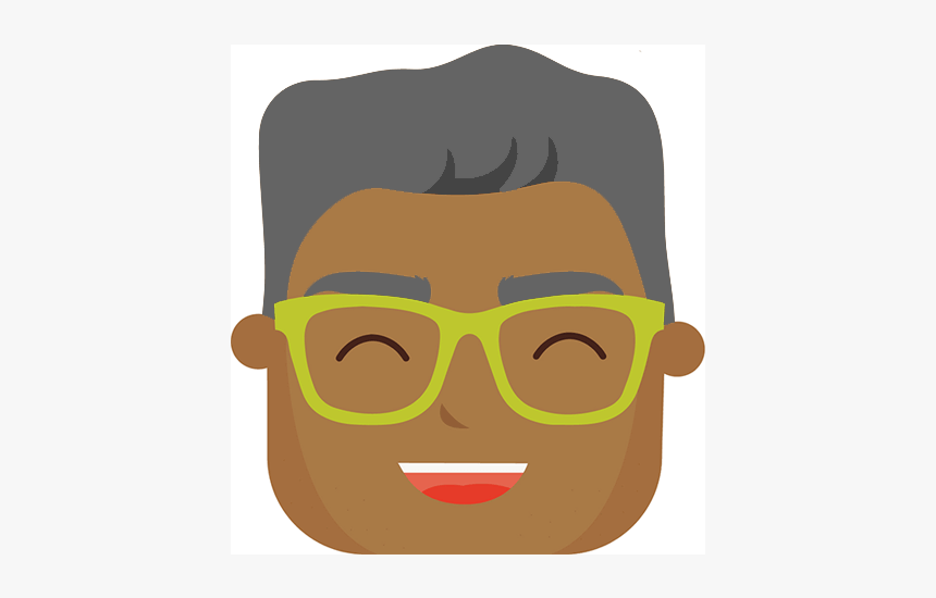 Brown Person Cartoon Glasses, HD Png Download