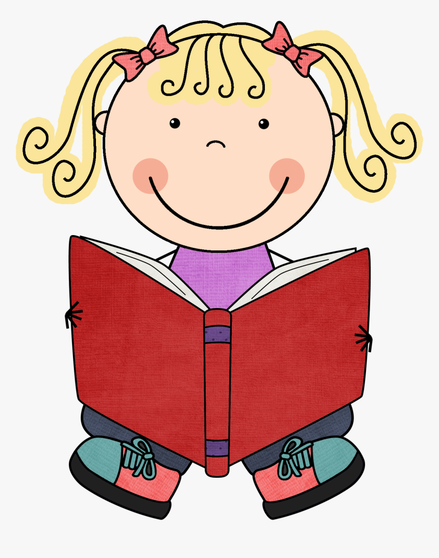 Kids Reading Clipart Clipartxtras - Reading A Book Clip Art, HD Png Download