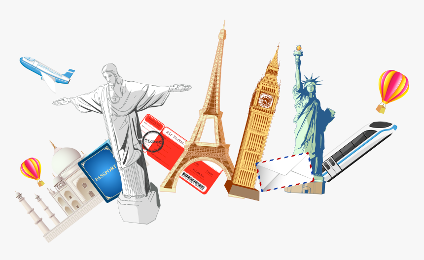 Language Of Landmarks Foreign As English Clipart - Tourism, HD Png Download