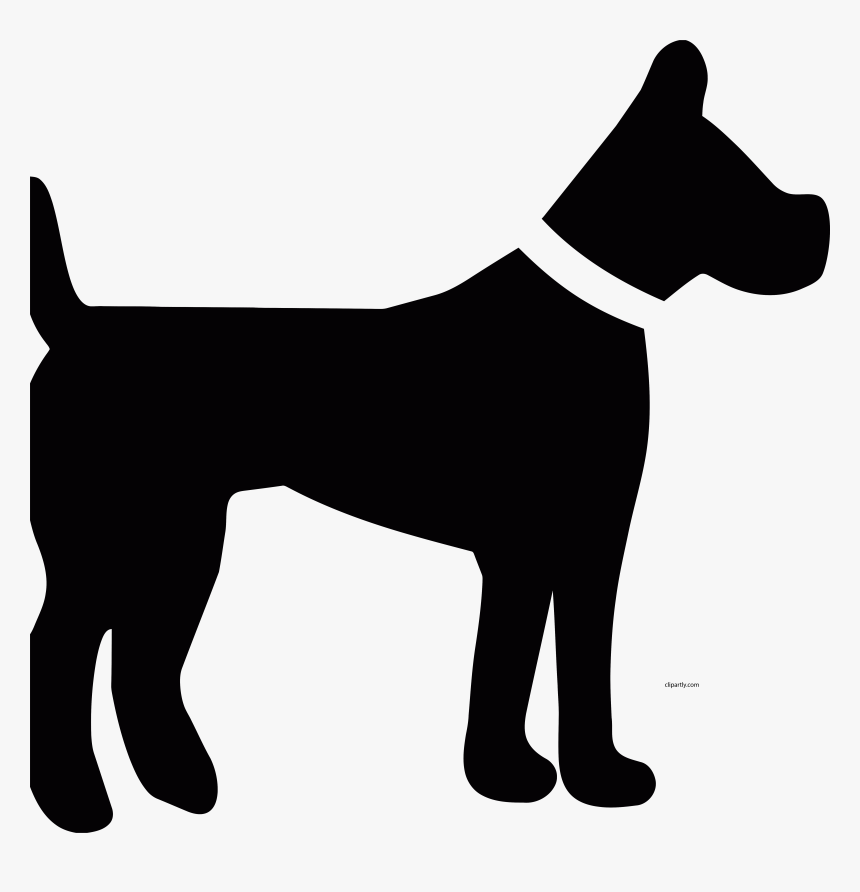 Transparent Dog Clipart Black And White Png - Dog Svg, Png Download