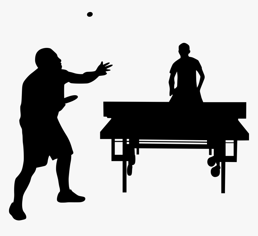 Ping Pong Silhouette Png, Transparent Png