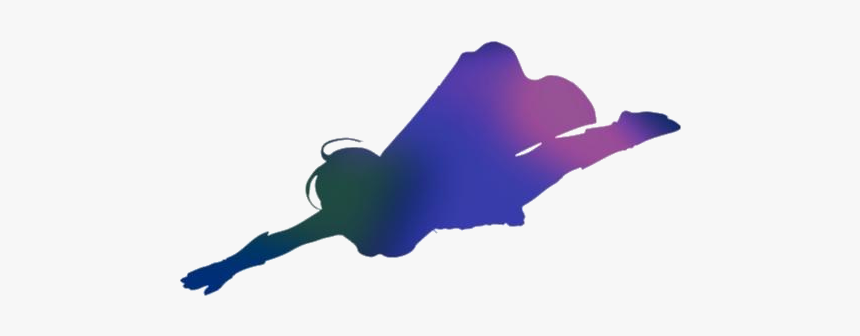 Transparent Flying Superwoman Art - Silhouette, HD Png Download
