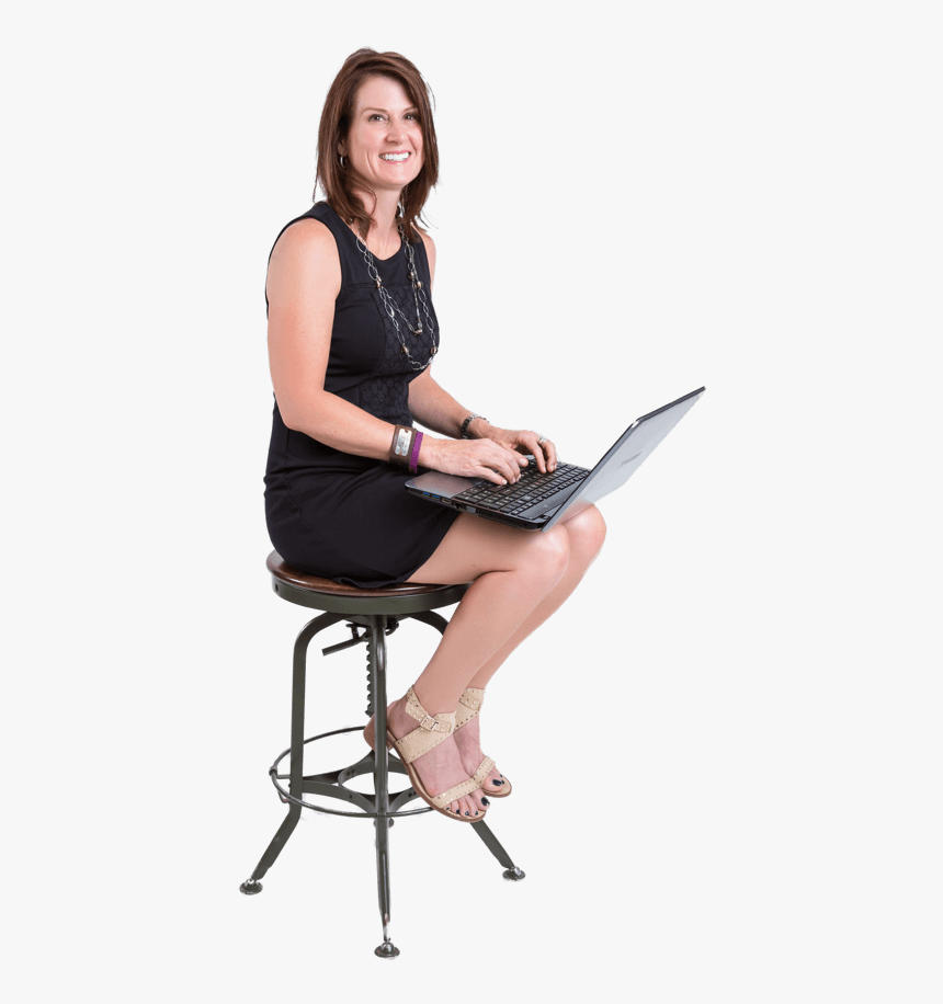 Girl Sitting Png - Business Woman Sitting Png, Transparent Png