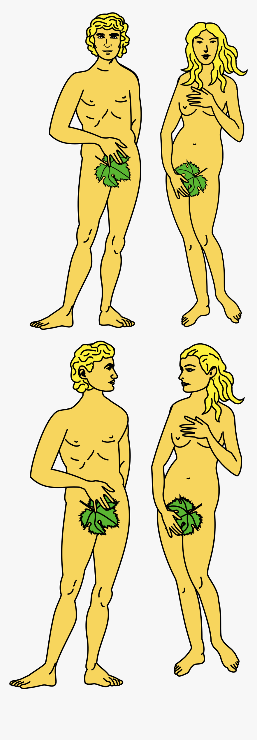 Adam & Eve , Png Download - Adam And Eve Png, Transparent Png