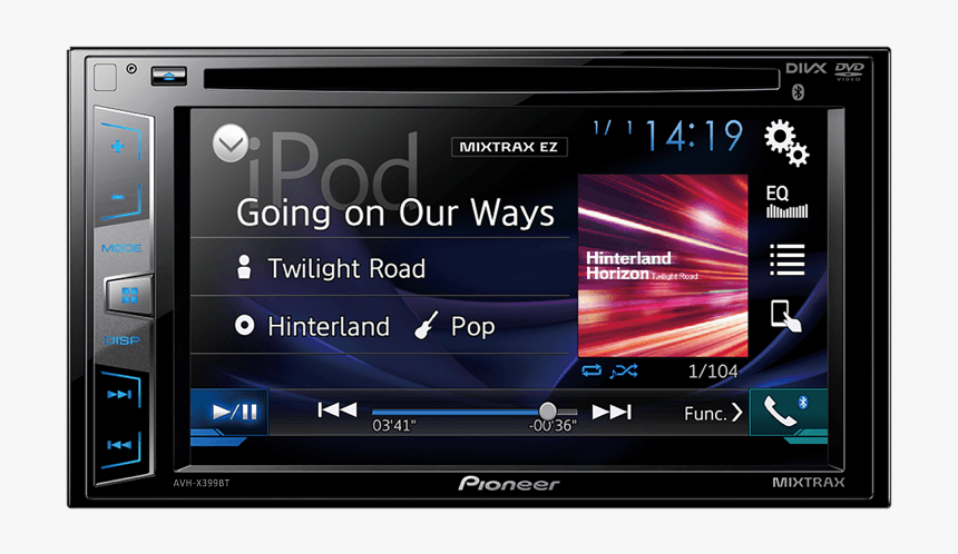 Avh X399bt - Pioneer Dvd Player For Car, HD Png Download