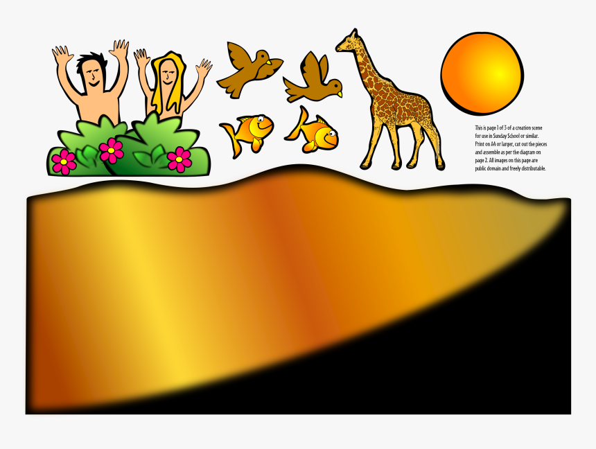 Adam And Eve Cartoon Clipart , Png Download - Adam And Eve Cartoon, Transparent Png