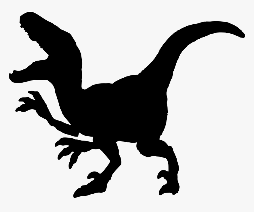 Velociraptor Silhouette, HD Png Download