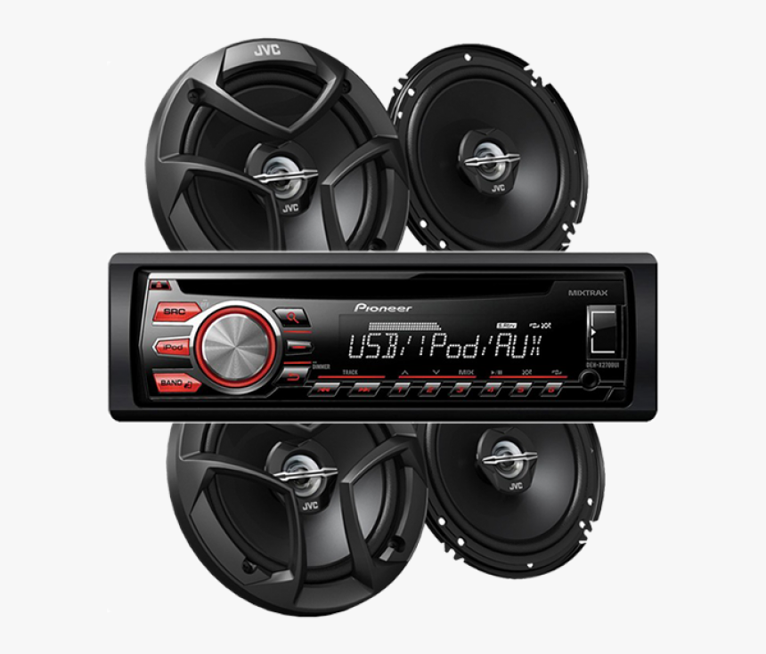 Pak017 Deh X2700ui 4 Bocinas Jvc - Bocinas Carros Png, Transparent Png