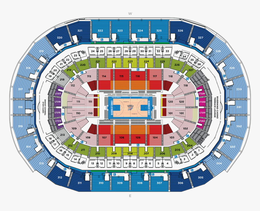 Okc Thunder Ticket Clip Art - Thunder Loud City Section, HD Png Download