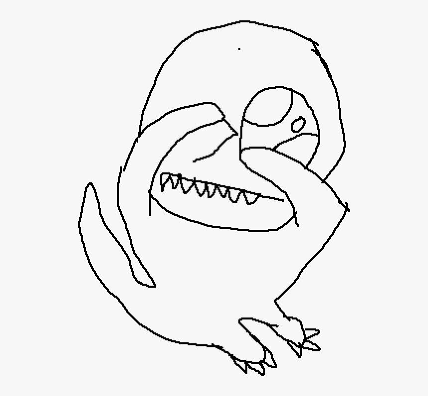Transparent T Rex Head Png - Line Art, Png Download