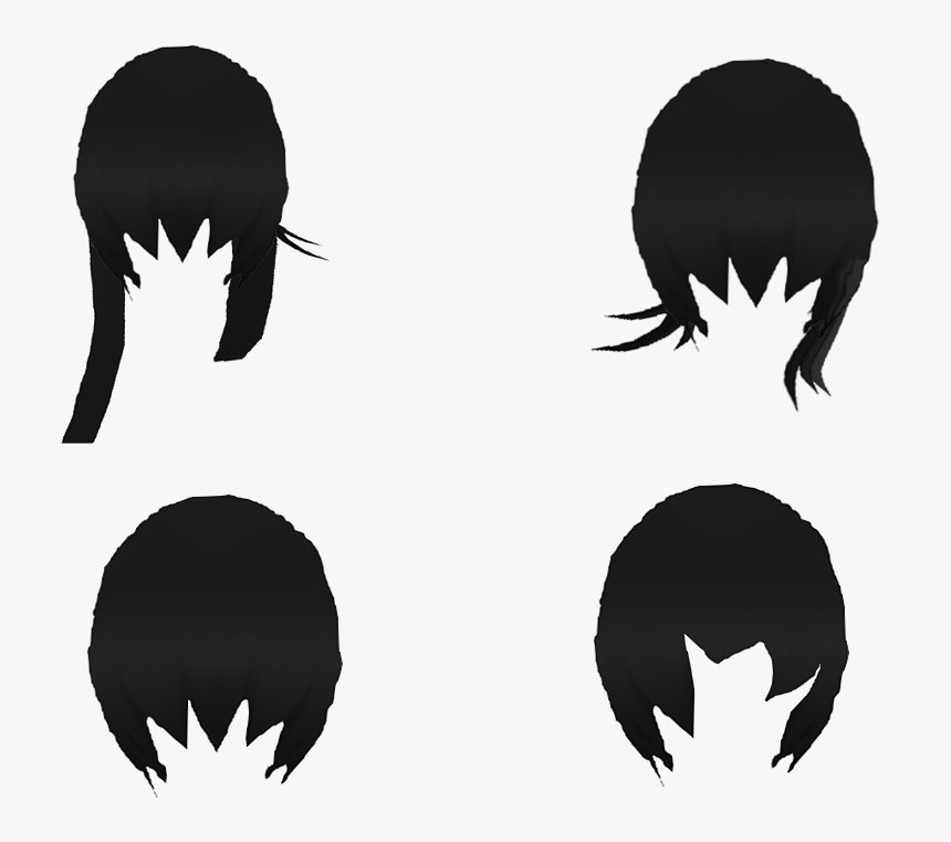 Transparent Hairstyles Png - Silhouette, Png Download