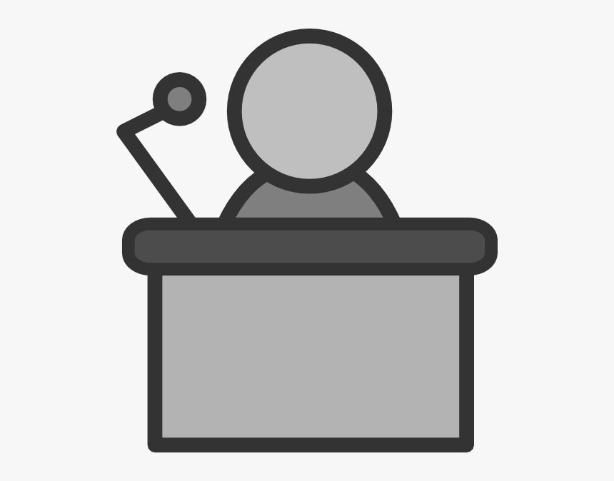 Free Cliparts Download Clip - Person Speaking At A Podium Clipart, HD Png Download
