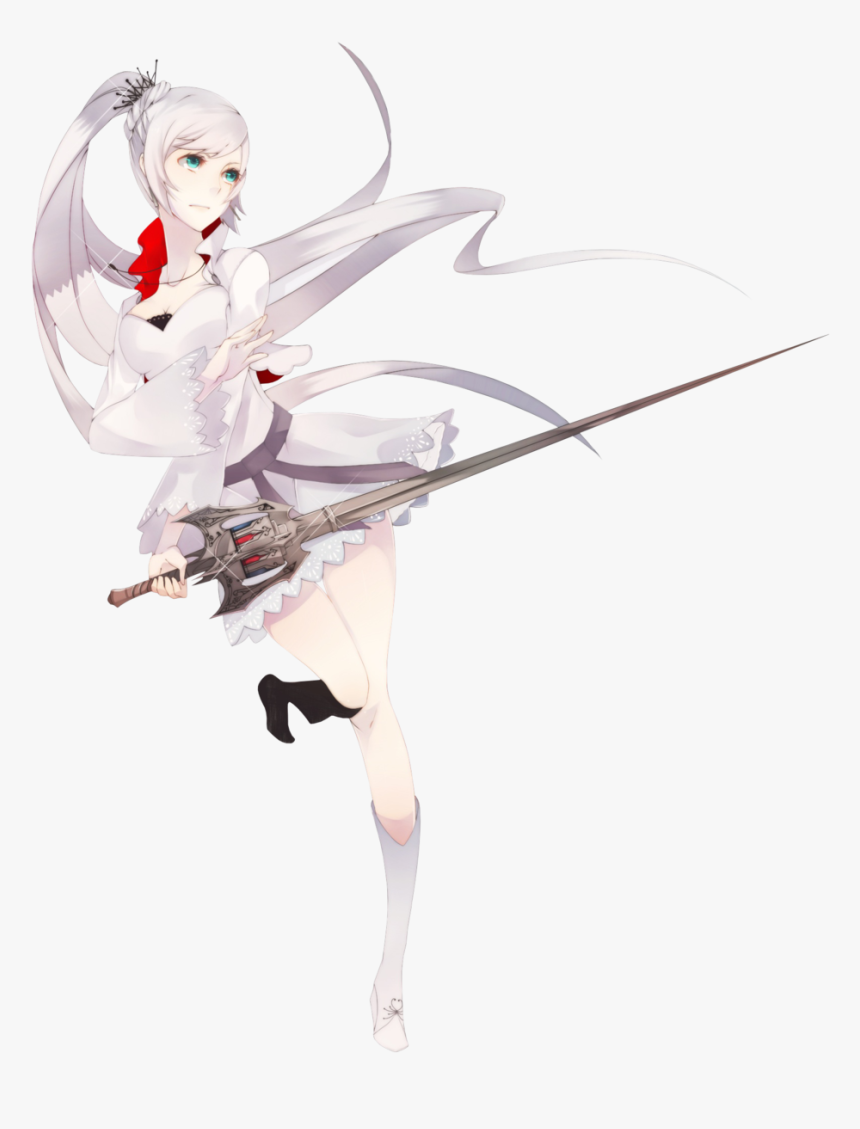 White Hair Girl Anime Sword Png Download Sword White Haired