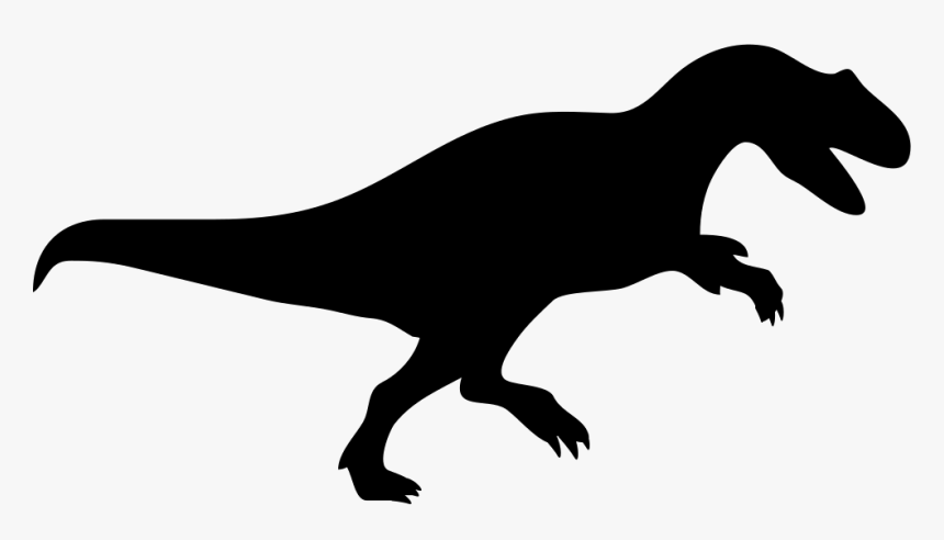 Tyrannosaurus Albertosaurus Dinosaur Silhouette - T Rex Dinosaur Silhouette, HD Png Download