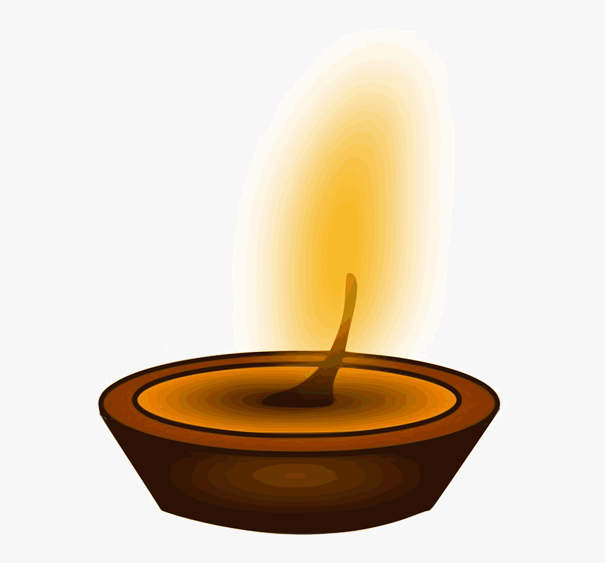 Transparent Diya Clipart , Png Download - Tea Light Candle Vector Png, Png Download