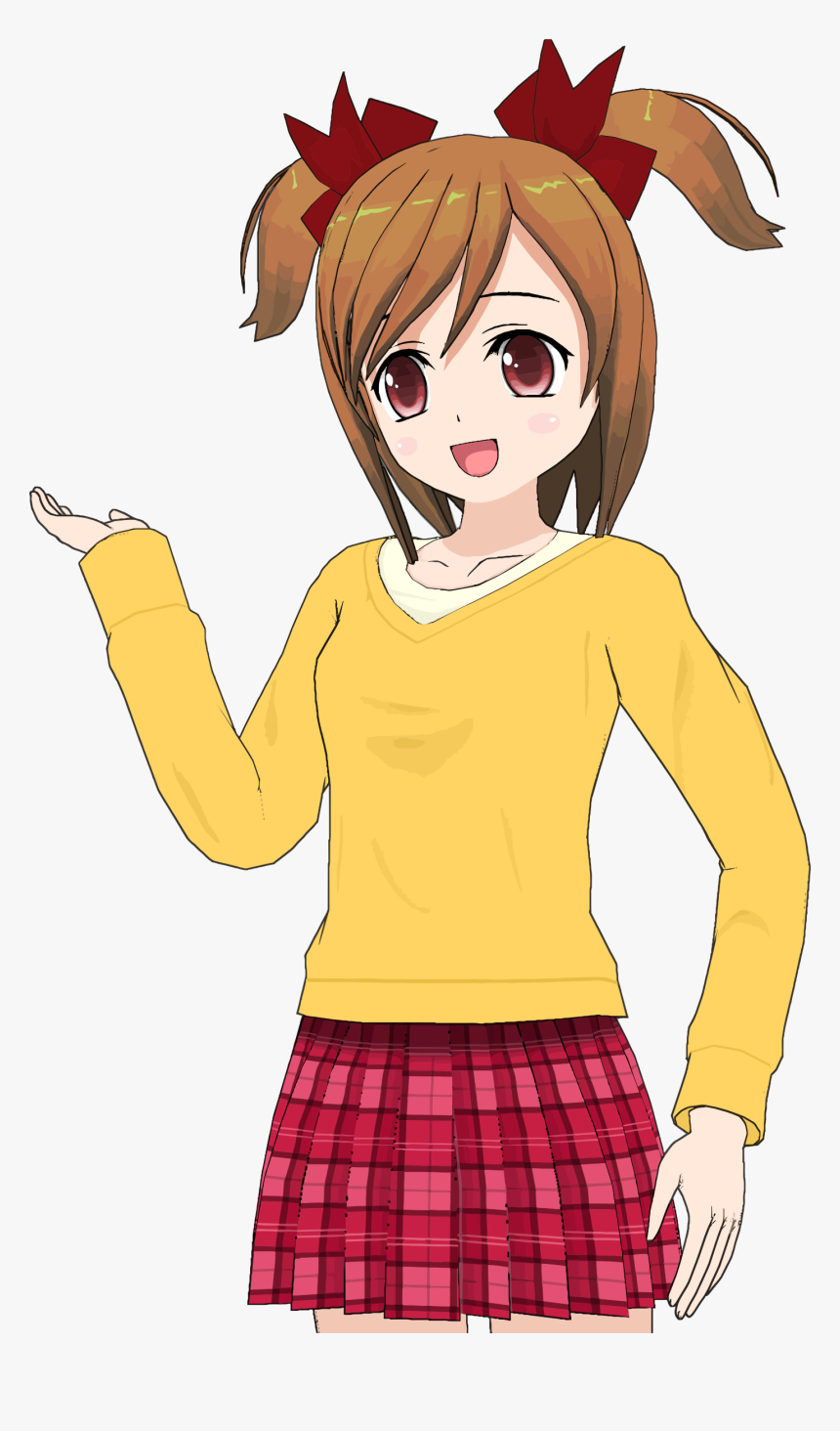 Anime Girls Clipart - Anime Girl Clip Art, HD Png Download