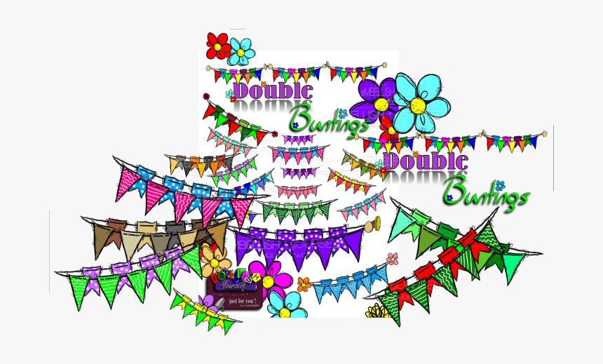 Double Buntings Are Two Strings Of Flags/pennants In - Fête De La Musique, HD Png Download