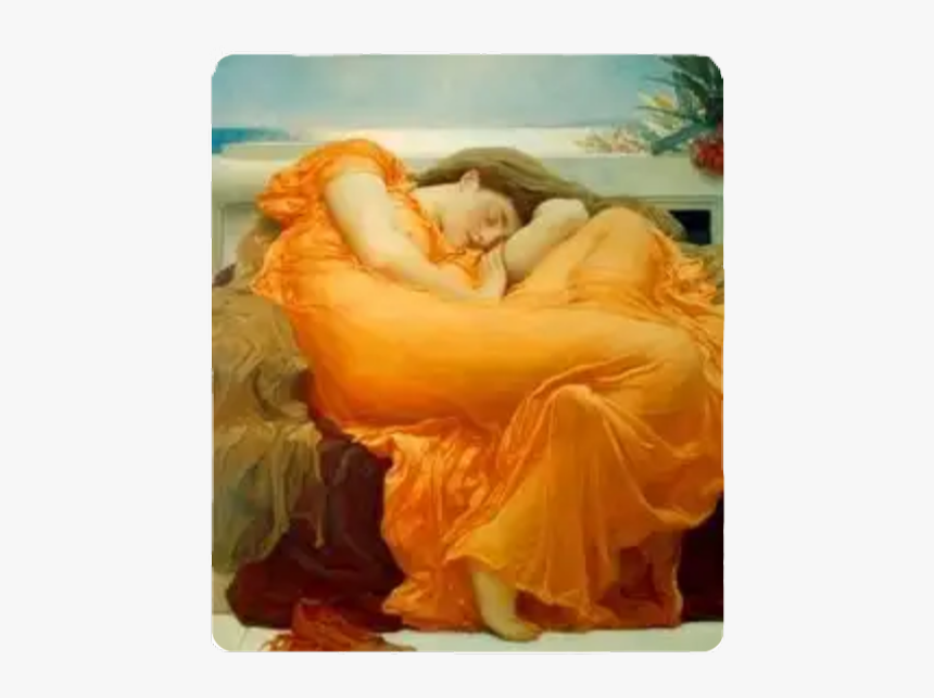 Painting Woman Sleep Orange Freetoedit Scfamouspainters - Famous Sleeping Women Art, HD Png Download