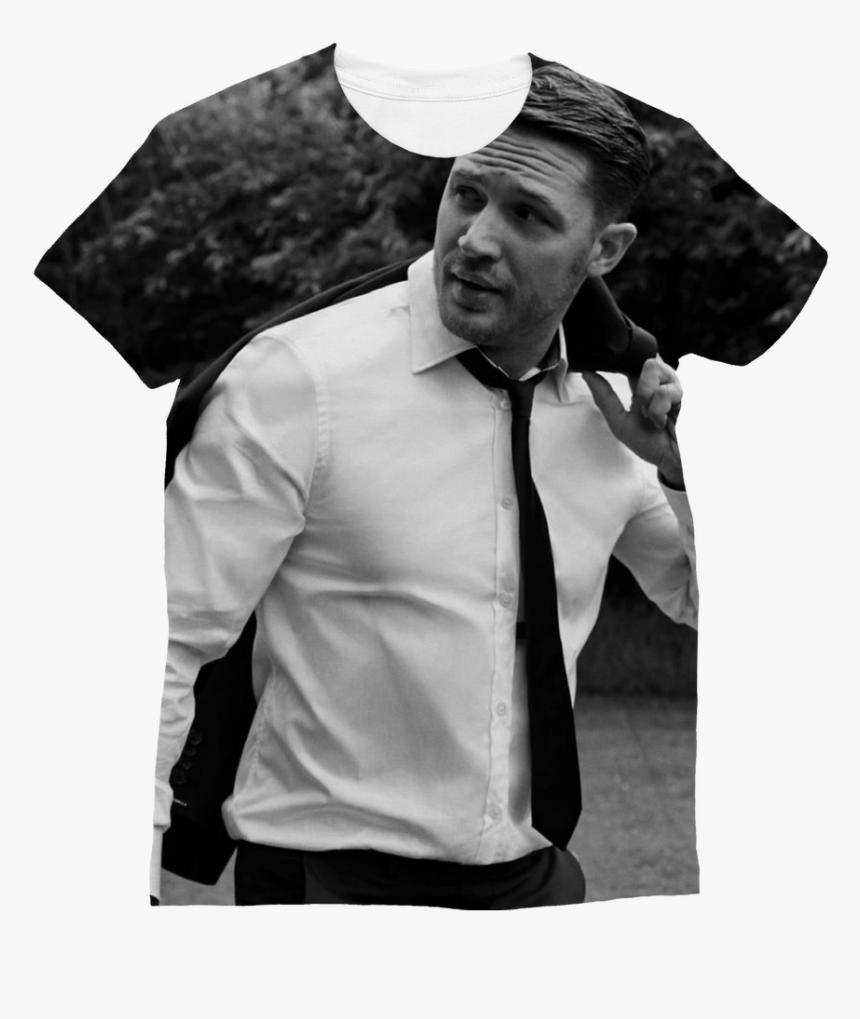 Tom Hardy ﻿classic Sublimation Women S T-shirt 
 Class - Tom Hardy Black And White, HD Png Download
