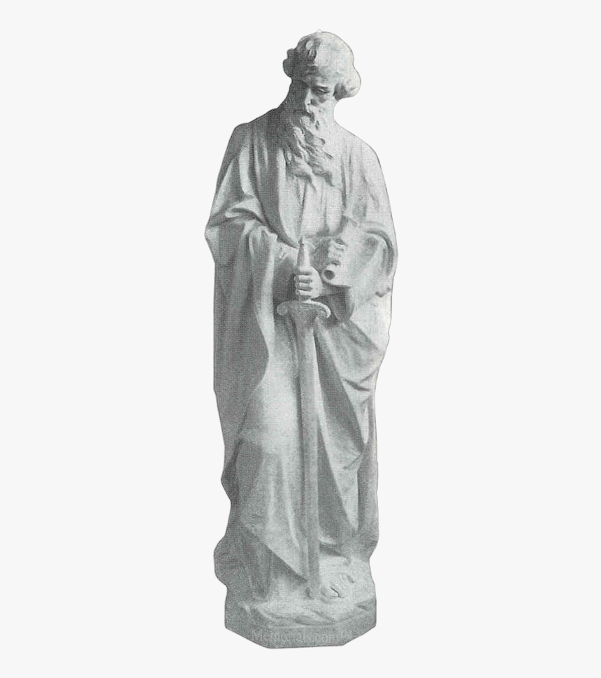 Saint Paul And Sword Marble Statue - Statue, HD Png Download