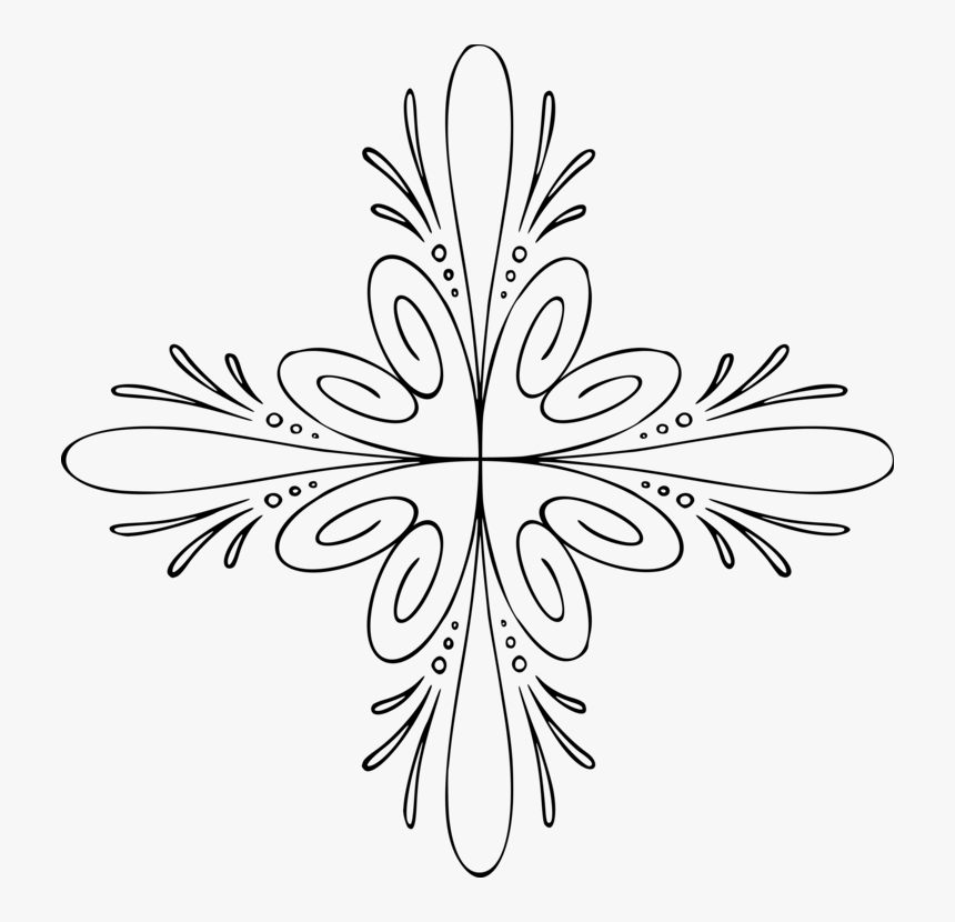 Symmetry,monochrome Photography,petal - Stitch, HD Png Download