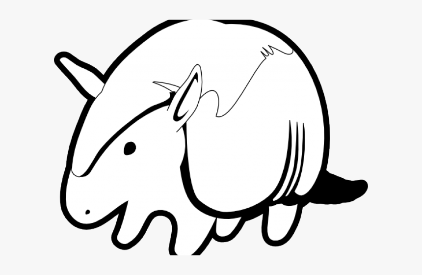 Line Art Clipart Illustrator - Imagens De Tatu Png, Transparent Png