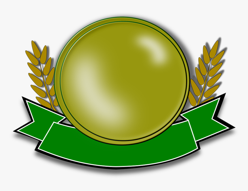 Medalla, Escudo De Armas, Sello, Premio, Impresión - Green Medal Png Clipart, Transparent Png
