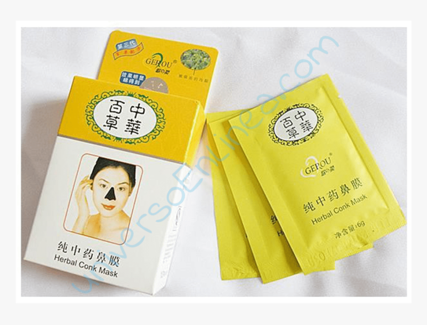 Mascarilla Negra Gerou Herbal Conk Mask Original Con - Paper, HD Png Download