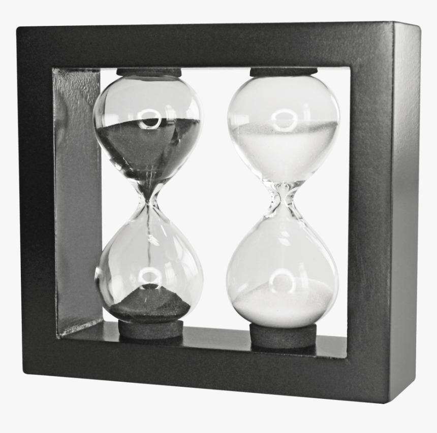 Reloj De Arena Duo 3 Y 5 Min Sand Neg - Reloj De Arena De 3 Minutos, HD Png Download