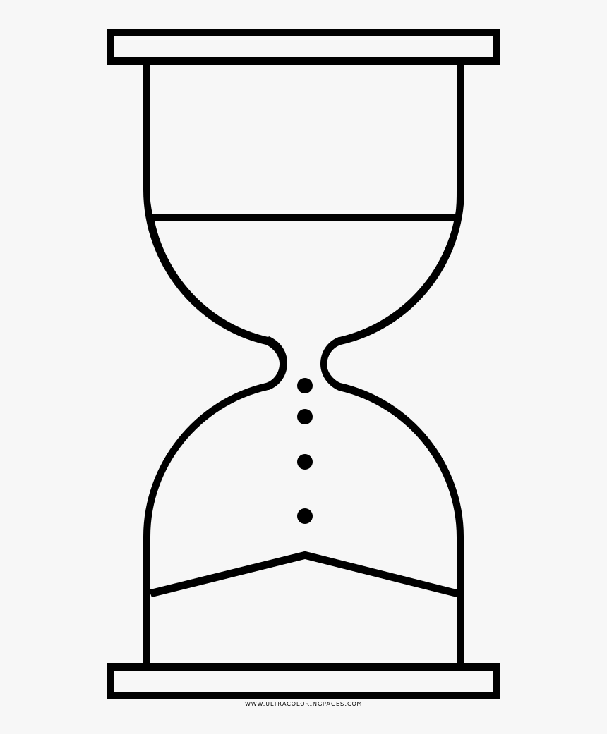 Reloj De Arena Dibujo - Line Art, HD Png Download