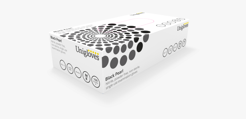 Uniglove Black Pearl Nitrile Pf Size Xs - Disposable Glove, HD Png Download