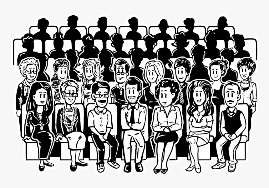 7 - 2 Audience - Audience Drawing, HD Png Download