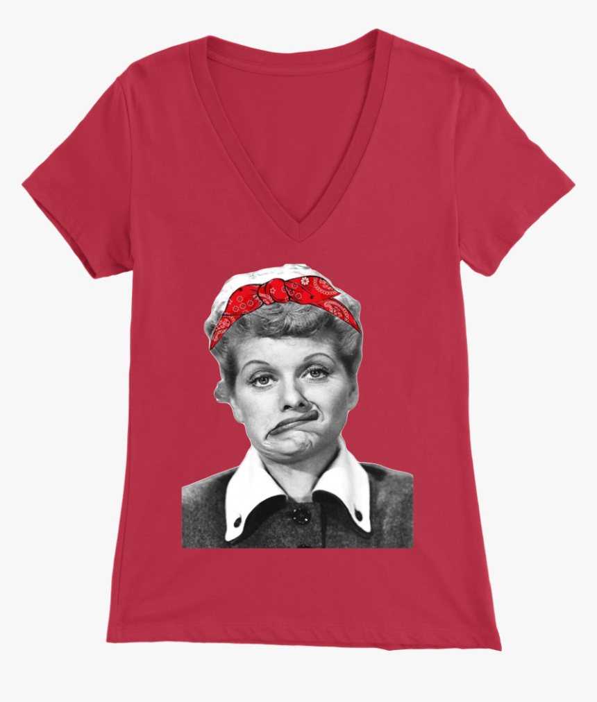 I Love Lucy Red Bandana Tee - Limited Government Tee Shirt, HD Png Download
