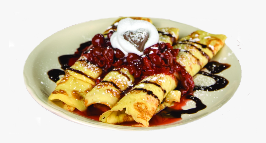 Pancake House Serves Up V-day Crepes Via Dallasfoodner - Crepes Transparent, HD Png Download