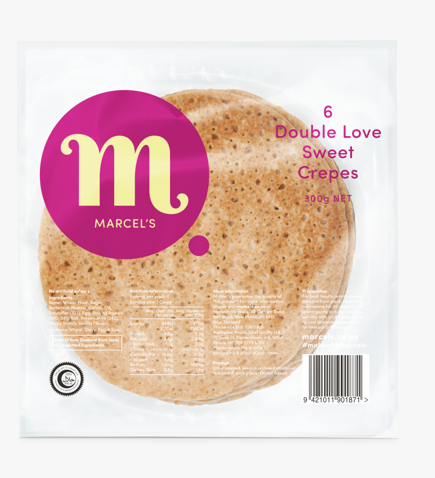 Double Love Sweet Crepes Image - Injera, HD Png Download