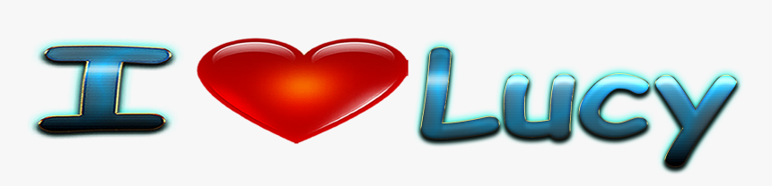 Lucy Love Name Heart Design Png - Heart, Transparent Png