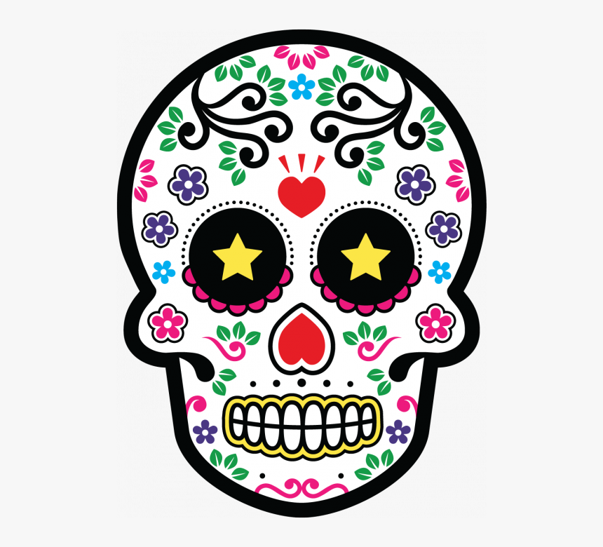 Mexican Sugar Skull, HD Png Download