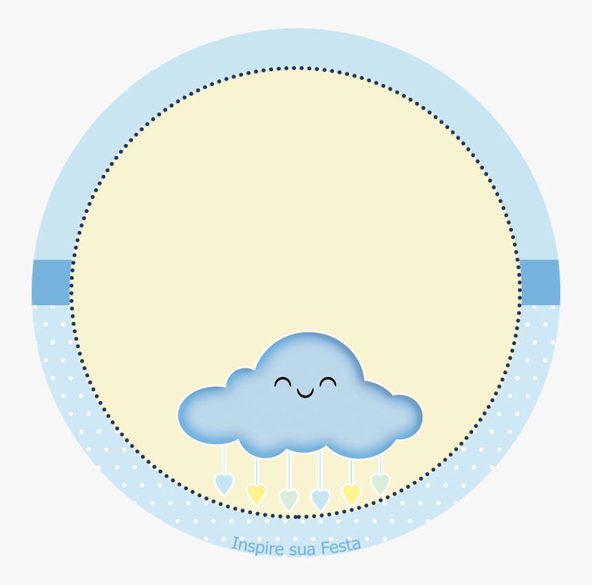 Toppers O Etiquetas De Lluvia De Bendiciones En Amarillo - Adesivo Chuva De Amor Azul, HD Png Download